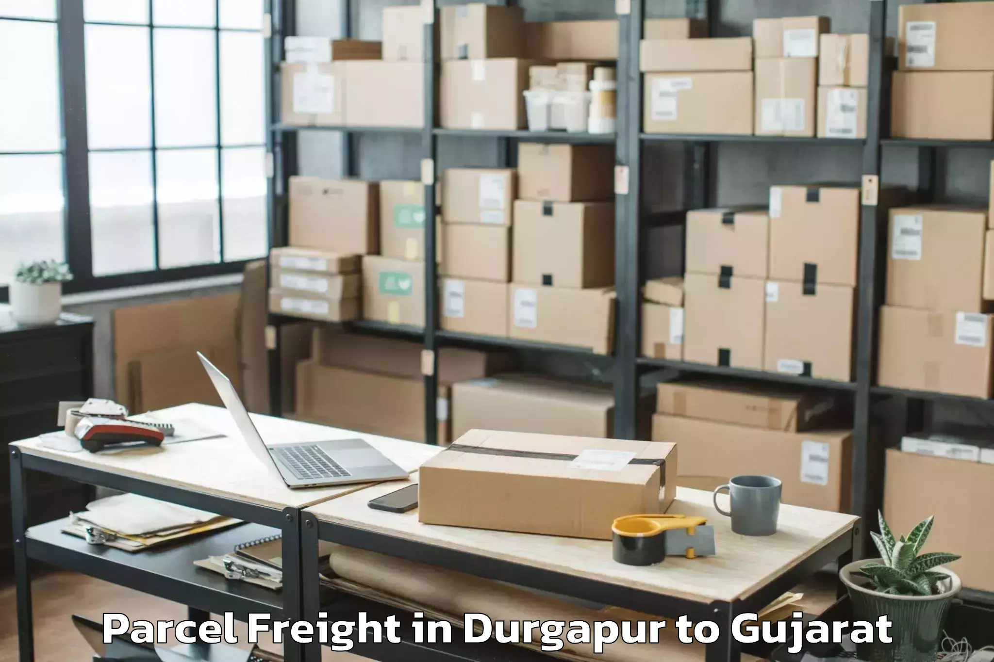 Top Durgapur to Visavadar Parcel Freight Available